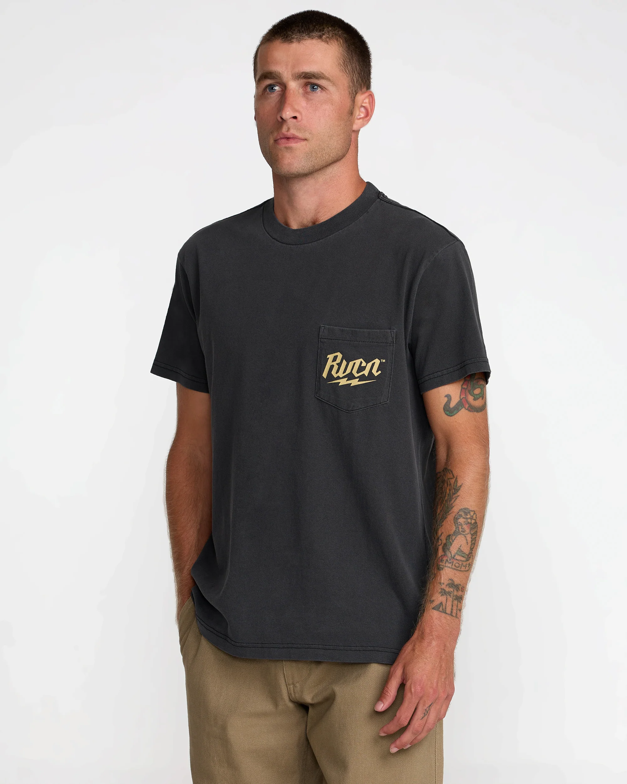RVCA Shock Pocket Short Sleeve Tee 6 RVCA Shock Pocket Short Sleeve Tee