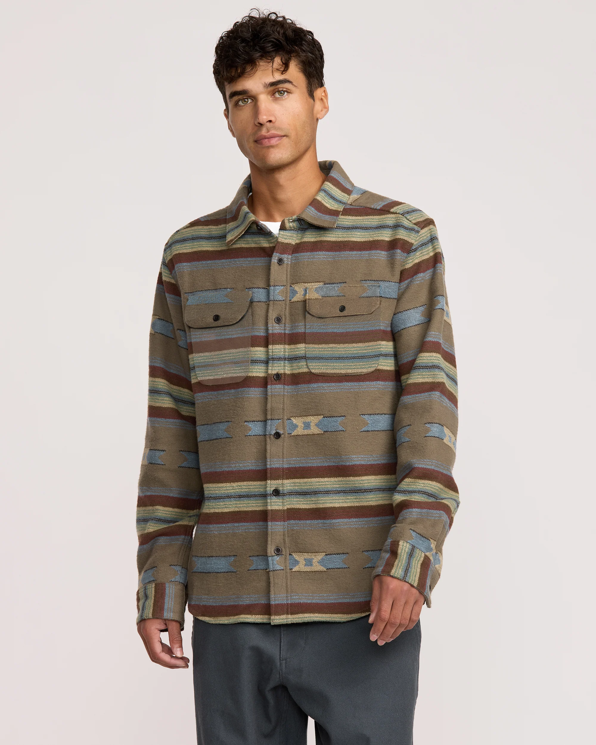Dayshift Blanket Flannel Long Sleeve Shirt