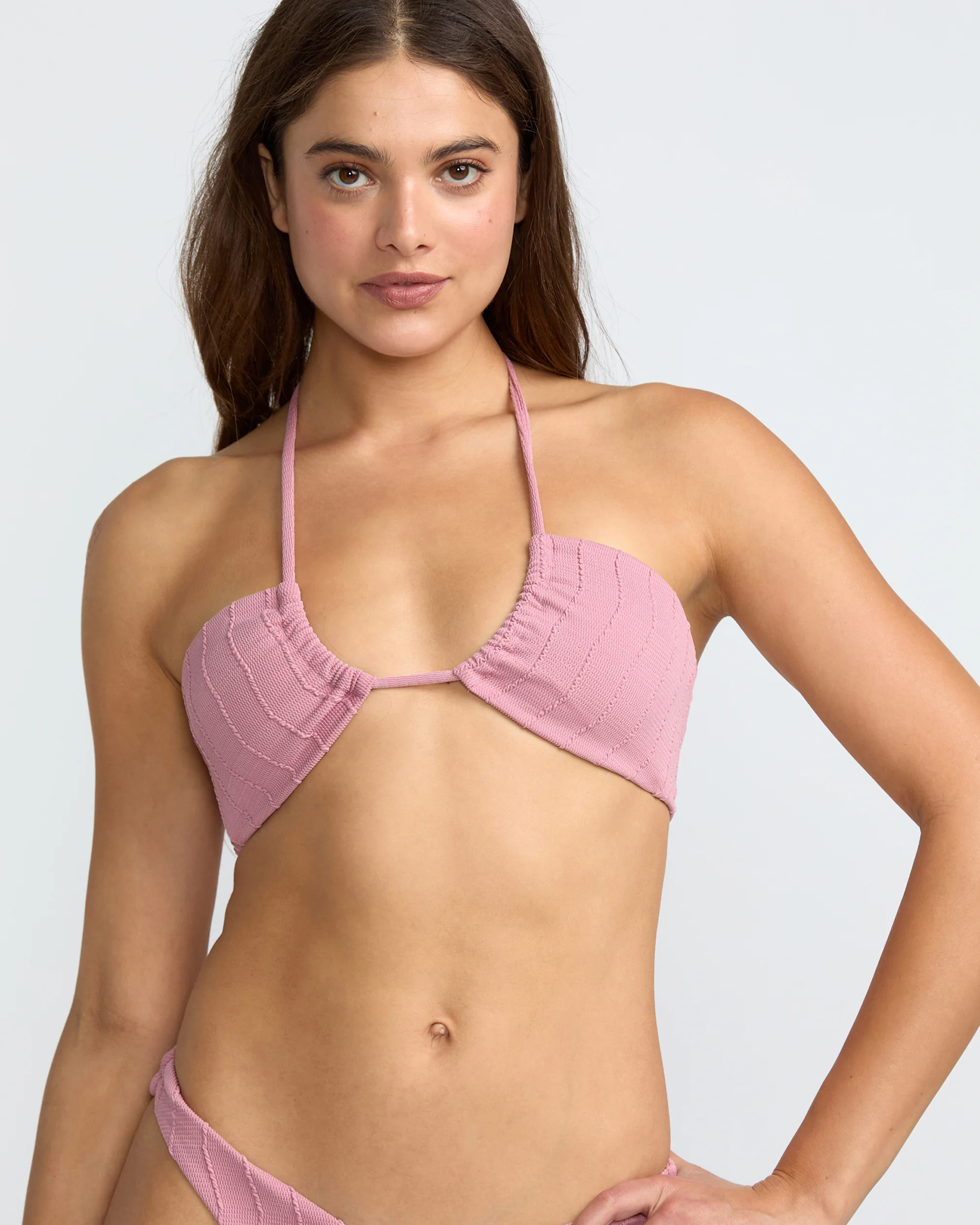 Chevy Grooves Halter Bandeau Bikini Top