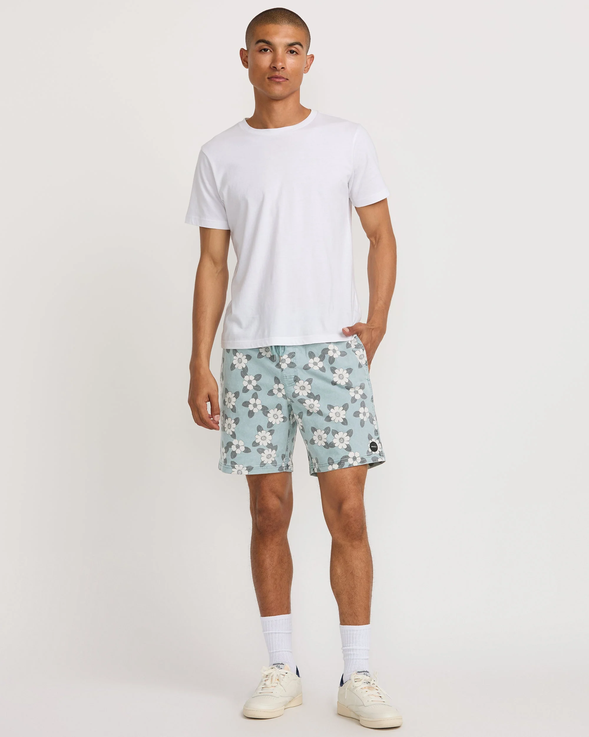 Escape Elastic Print Short 17"